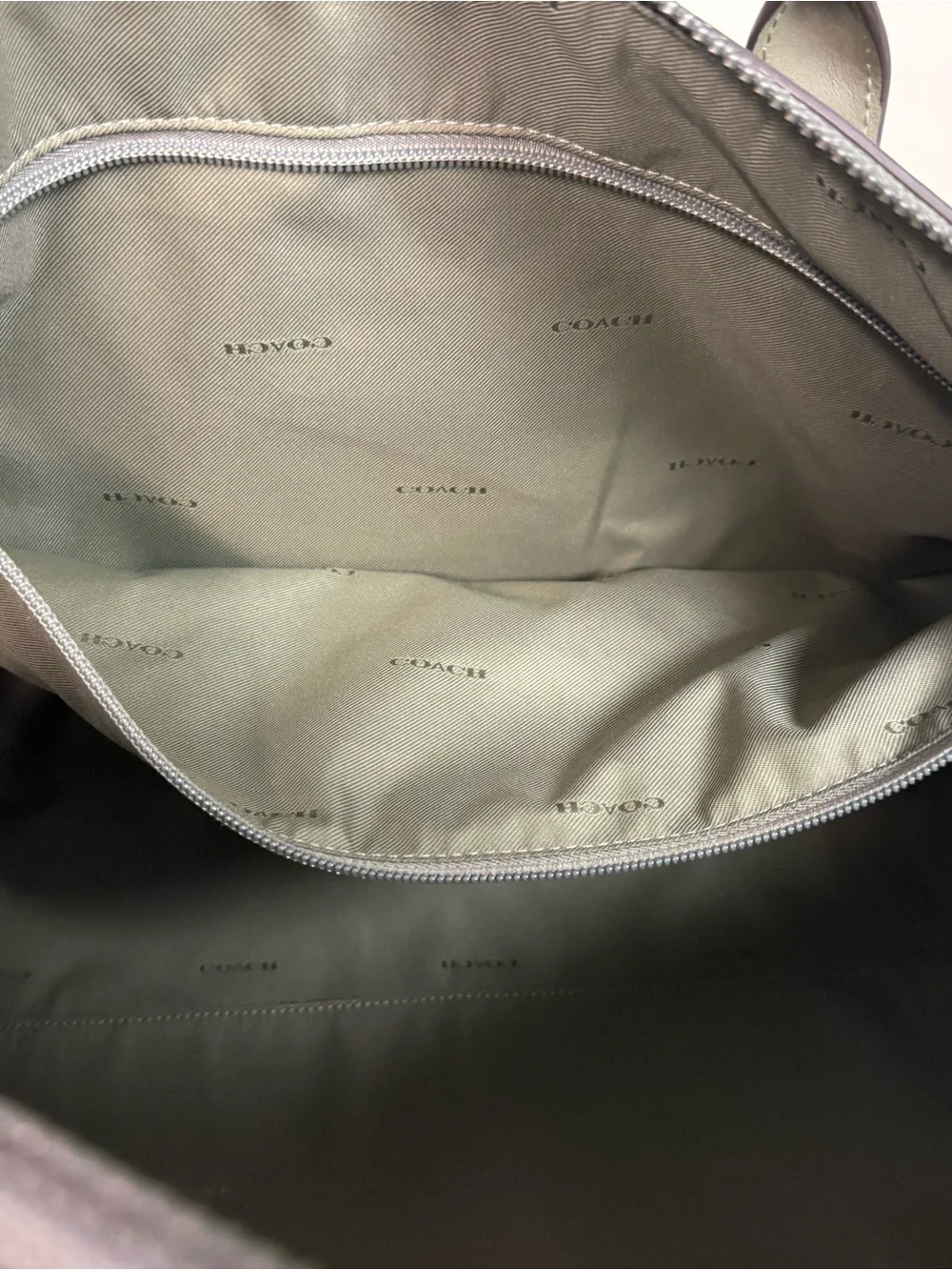 Coach Army Green Duffle